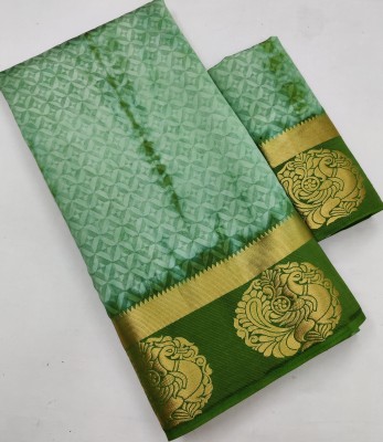 BHOLEBABA CREATION Woven Banarasi Tussar Silk Saree(Green)