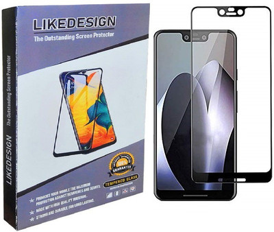 LIKEDESIGN Edge To Edge Tempered Glass for Google Pixel 3 XL, Pixel 3 XL(Pack of 1)