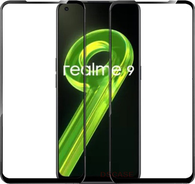 DSCASE Edge To Edge Tempered Glass for realme 9 4G, Realme 9 4G(Pack of 2)