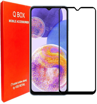 Q Box Edge To Edge Tempered Glass for Samsung Galaxy A23 4G(Pack of 1)