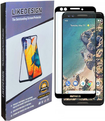LIKEDESIGN Edge To Edge Tempered Glass for Google Pixel 3, Pixel 3(Pack of 1)