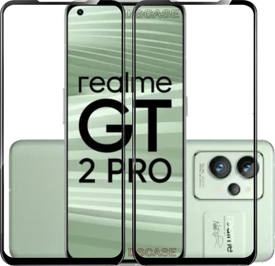DSCASE Edge To Edge Tempered Glass for realme GT 2 Pro(Pack of 2)