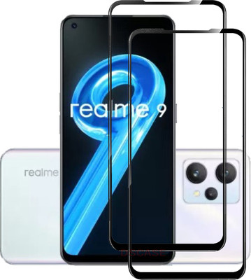 DSCASE Edge To Edge Tempered Glass for realme 9 4G, Realme 9 4G(Pack of 2)