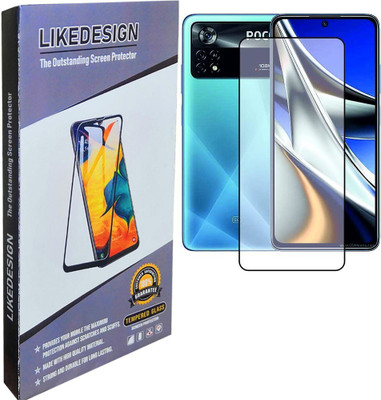 LIKEDESIGN Front and Back Screen Guard for POCO X4 Pro 5G, POCO X4 Pro(Pack of 1)