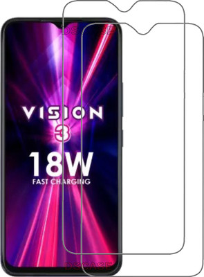 DSCASE Tempered Glass Guard for Itel Vision 3(Pack of 2)