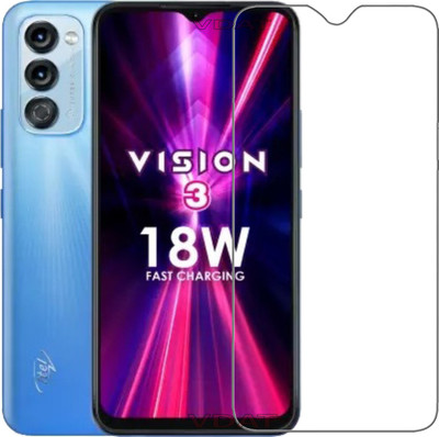 VDAT Tempered Glass Guard for Itel Vision 3(Pack of 1)