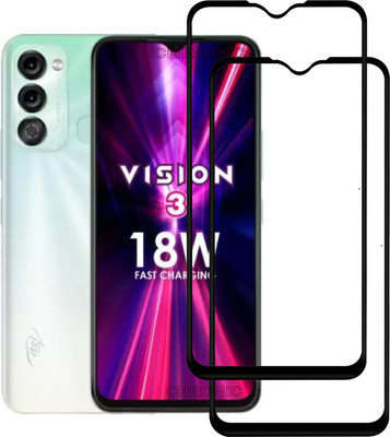 Chronic Tempered Glass Guard for Itel Vision 3(Pack of 2)