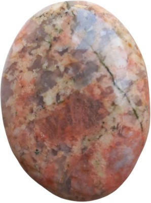 Maitri Export Unakite Pocket Stone Oval Shape Loose Gemstone Decorative Showpiece  -  4 cm(Crystal, Green)