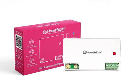 HomeMate WiFi 4 Node Smart Switch(White)
