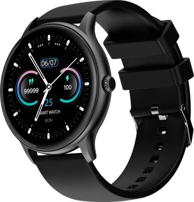 Fire-Boltt Hurricane Smartwatch  (Black Strap, Free Size)