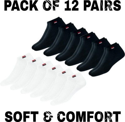 WELLRIGHT Men & Women Solid Ankle Length(Pack of 12)