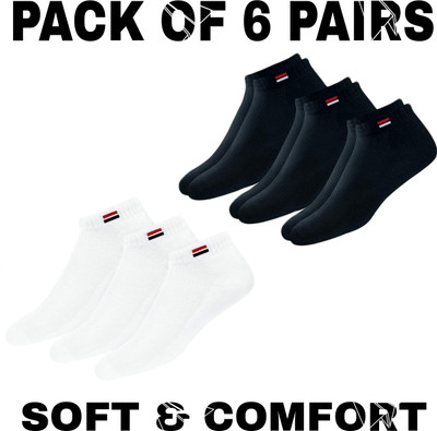 WELLRIGHT Men & Women Solid Ankle Length(Pack of 6)