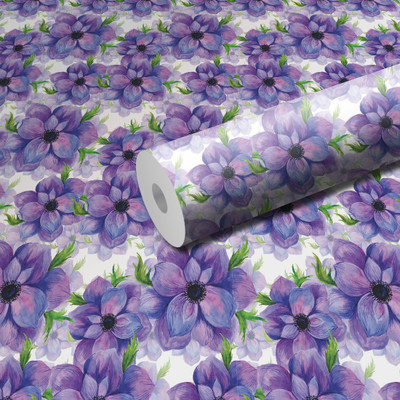 WallDaddy 304.8 cm L-Jaamani Flower Self Adhesive Sticker(Pack of 1)