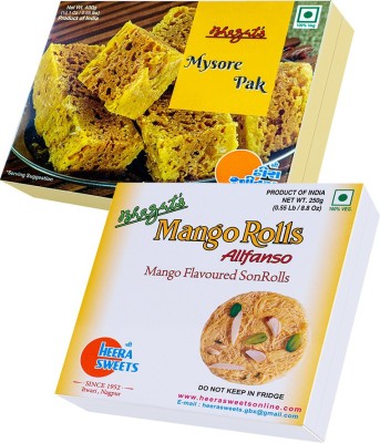 Bhagat's Heera Sweet Mysore pak 400gm & Pineapple 500gm Box(650 g)