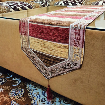 Saksham Enterprises Multicolor 179 cm Table Runner(Cotton)