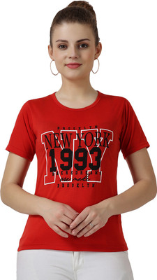 AFFAIR Casual Printed Women Red Top