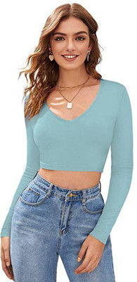 Dream Beauty Fashion Casual Solid Women Light Green Top