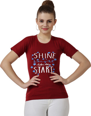 AFFAIR Casual Printed Women Maroon Top