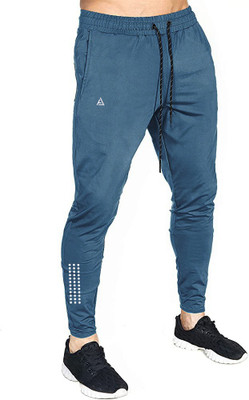 AVOLT Polka Print Men Light Blue Track Pants