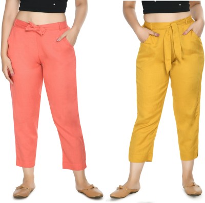 PREEGO Regular Fit Women Multicolor Trousers