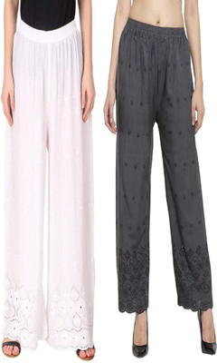 FC First Choice Regular Fit Women White Trousers