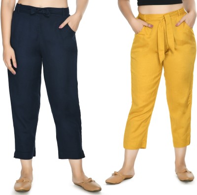 PREEGO Regular Fit Women Multicolor Trousers