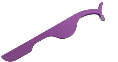 Digital Shoppy 1 PC Tweezers False Eyelash Curler Clip Make Up Accessories Tools ( Purple )