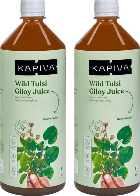 Kapiva Wild Tulsi Giloy Juice| Natural Juice for Building Immunity(Pack of 2)