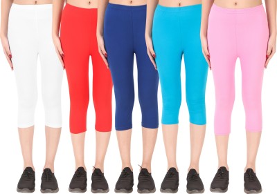 Ayvina Cotton Lycra capri for women,capri for ladies,capri for girls Women Multicolor Capri