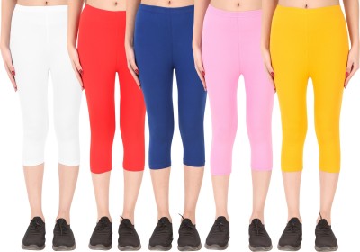 Ayvina Cotton Lycra capri for women,capri for ladies,capri for girls Women Multicolor Capri