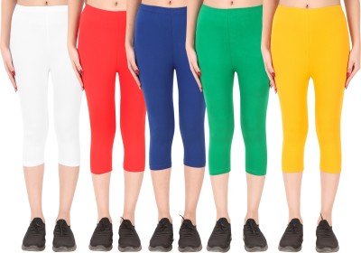 Ayvina Cotton Lycra capri for women,capri for ladies,capri for girls Women Multicolor Capri