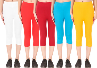 Ayvina Cotton Lycra capri for women,capri for ladies,capri for girls Women Multicolor Capri