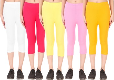 Ayvina Cotton Lycra capri for women,capri for ladies,capri for girls Women Multicolor Capri