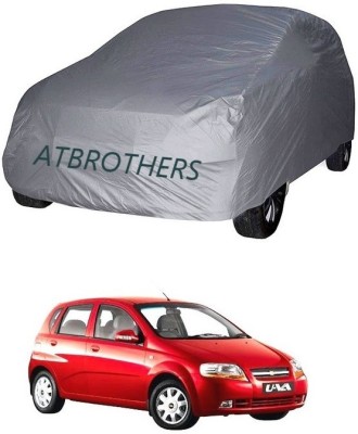 ATBROTHERS Car Cover For Chevrolet Aveo Uva 1.2 LS (Without Mirror Pockets)(Grey)