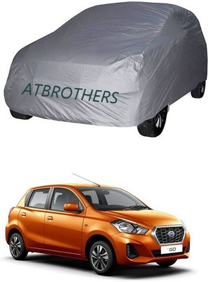 ATBROTHERS Car Cover For Datsun Go (Without Mirror Pockets)(Grey)