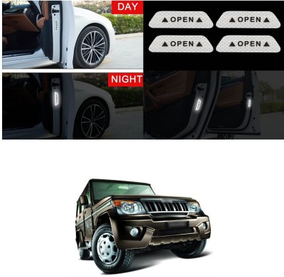 XZRTZ Car Door Open Anti-Collision Reflective Stickers Tape I109 Matte, Glossy, Chrome Mahindra Bolero Side Garnish