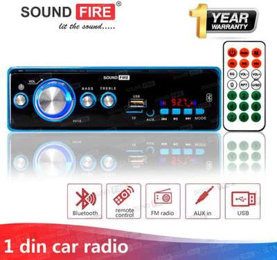 SOUND FIRE SF-0010 (BLUE) BLUETOOTH/USB/SD/AUX/FM/MP3 Car Stereo(Single Din)