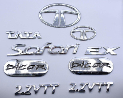 Automopix Emblem for Car(Silver)
