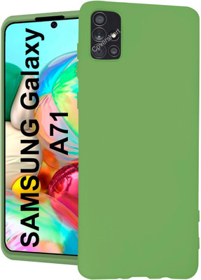 likgus Back Cover for SAMSUNG Galaxy A71, Liquid Silicone Full Body Protection Shockproof Case(Green, Camera Bump Protector, Silicon, Pack of: 1)