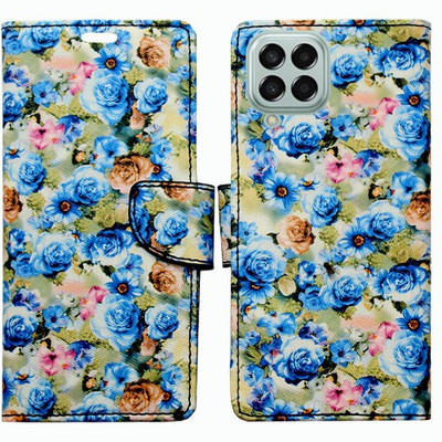 Realgo Flip Cover for Samsung Galaxy M33 5G(Blue, Pack of: 1)