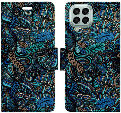 Realgo Flip Cover for Samsung Galaxy M33 5G(Blue, Pack of: 1)
