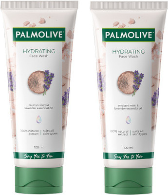 PALMOLIVE Hydrating Gel Face wash, 100ml x 2 (200ml) (Pack of 2) Face Wash (200 ml)