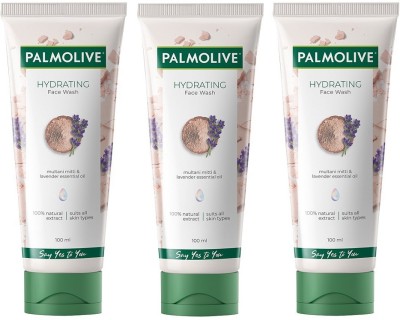 PALMOLIVE Hydrating Gel Face wash, 100ml x 3 (300ml) (Pack of 3) Face Wash  (300 ml)