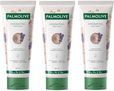 PALMOLIVE Hydrating Gel Face wash, 100ml x 3 (300ml) (Pack of 3) Face Wash (300 ml)