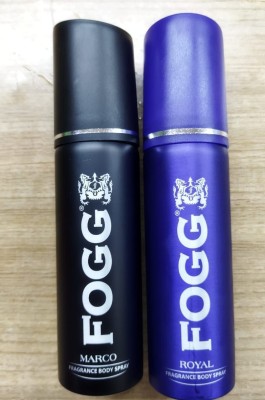 FOGG Deodorant body spray for men and women marco and royal ( each 65 ml) pack of 02 Body Spray  -  For Men & Women(130 ml, Pack of 2)