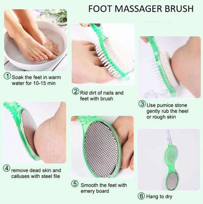 Mobon 4 in foot scrubber(Green)