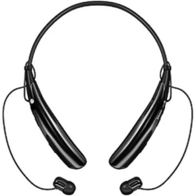 SYARA TGK_453Q_Hbs Neck Band Bluetooth Headset Bluetooth Headset(Black, In the Ear)