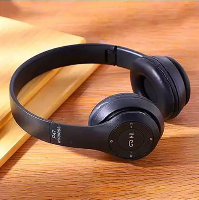 GUGGU UGI_432J_P47 Over the head Bluetooth Headset Bluetooth(Black, On the Ear)