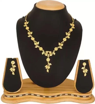 NIDEXO ENTERPRISE Brass Gold-plated Gold Jewellery Set(Pack of 1)