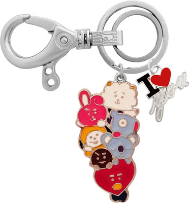 KYP Fashion All in One 7 Character BT21 BTS Kpop BTS Bangtan Boys Cartoon With Love Pendant Key Chain